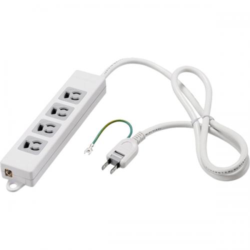 4 Holes - BUFFALO BTWMTL3410WH 3ピン式電源タップ 4個口 1m ホワイト