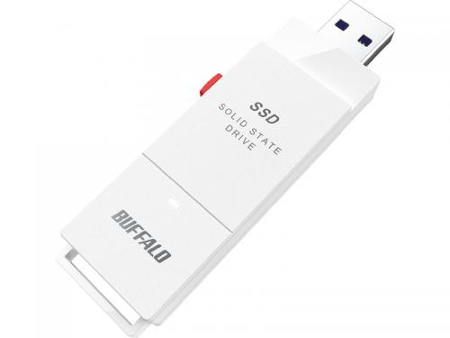 BUFFALO SSD-SCT500U3-WA PCб USB3.2(Gen2) TVϿ ƥåSSD 500GB ۥ磻 Type-C°