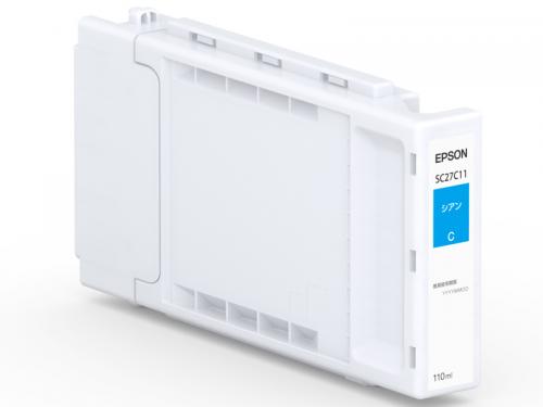 Rakuten - EPSON SC27C11 SureColor用 インクカートリッジ/シアン（110ml）