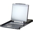 ATEN CL5716IMJJS 17インチLCD一体型16ポートIP-KVMドロワー/マルチインターフェース/ショートレール(3)