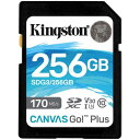 Kingston SDG3/256GB 256GB SDXCJ[h Canvas Go! Plus Class 10 UHS-I U3 R:170MB/b W:90MB/b