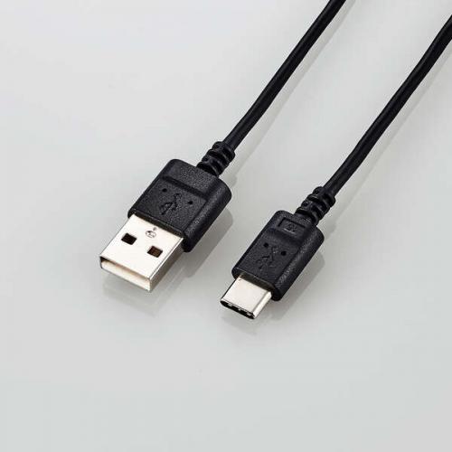 Rakuten - ELECOM MPA-ACX15BK USB Type-Cケーブル/スマホ用/USB(A-C)/極細/1.5m/ブラック