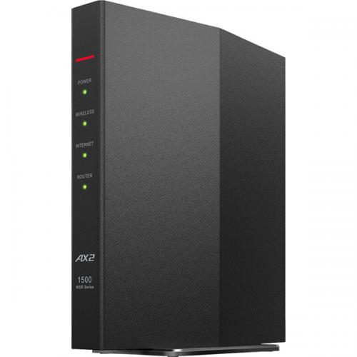 BUFFALO WSR-1500AX2S-BK ̵LANƵ 11ax/ac/n/a/g/b 1201+300Mbps ֥å