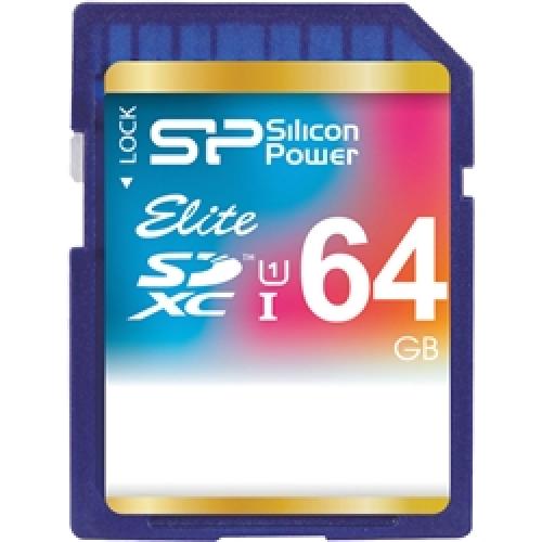 Silicon Power(VRp[) SP064GBSDXAU1V10 yUHS-1ΉzSDXCJ[h 64GB Class10