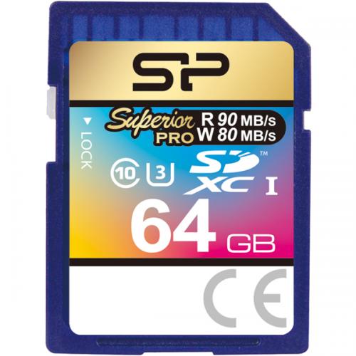 Silicon Power(VRp[) SP064GBSDXCU3V10 yUHS-1ΉzSDHCJ[h 64GB Class10 UHS Class3 Ǎ90MB/s 45MB/siőlj