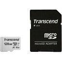 Transcend TS128GUSD300S-A microSDXCカード Class10 UHS-I U3 V30 A1 128GB (SDカード変換アダプ...