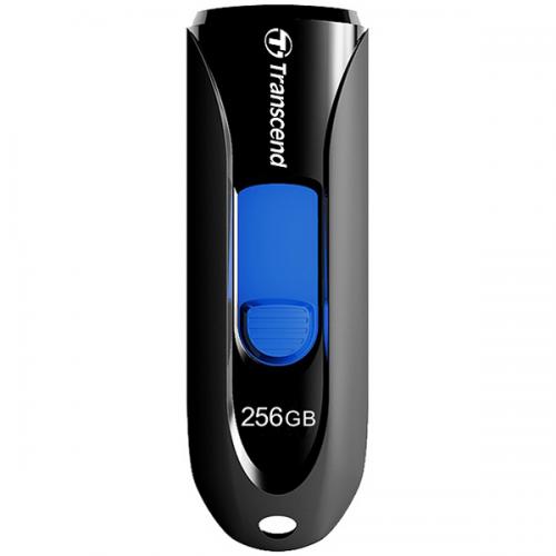 Transcend TS256GJF790K USBメモリー USB3.1(Gen1)/USB3.0対応 スライド式 256GB ブラック