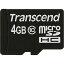 Transcend TS4GUSDC10 4GB microSDHC Class 10 (NoBox & Adapter)