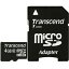 Transcend TS4GUSDHC10 microSDHC 4GB Class10 °ʡSDѴץդ