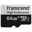 Transcend TS64GUSD350V ȥ󥻥ɡ64GB microSD w/ adapter U1 High Endurance