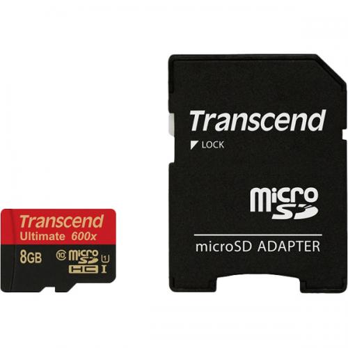 Transcend TS8GUSDHC10U1 8GB microSDHCJ[h Class 10 UHS-I 600x