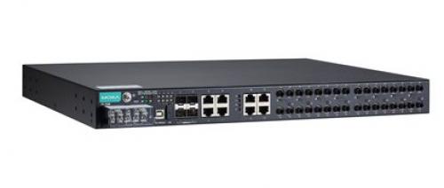 MOXA PT-7528-16MST-8TX-4GSFP-HV-HV IEC 61850-3認証マネージドラックマウントイーサネットスイッチ 16xマルチST 2絶縁電源