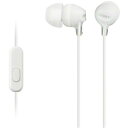 Sony MDR-EX15AP/W 密閉型インナーイヤーレシーバー ホワイト