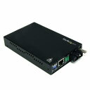 StarTech.com ET90110SM302 イーサネット光メディアコンバータEthernet(10/100Base-T)-光ファイバ(100BASE-FX)シングルモード最大30km延長RJ-45(メス)-光ファイバ2芯SC(メス)