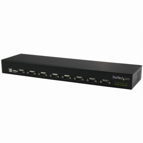 乐天商城 - StarTech.com ICUSB23208FD USB-8ポート対応シリアルRS232C変換ハブUSB接続8xシリアルD-Sub9ピンコンバータデイジーチェーン機能ラックマウント可能
