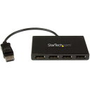 StarTech.com MSTDP124DP 4ポートMSTハブDisplayPort-4xDisplayPortマルチモニタースプリッタ4K対応ディスプレイポート(オス)-4ポートディスプレイポート(メス)Windowsのみ対応