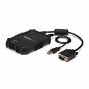 StarTech.com NOTECONS02X ノートパソコン-サーバ接続KVMコンソール(保護筐体入り)USBクラッシュカートアダプタファイル転送/ビデオキャプチャ機能USBバスパワー対応