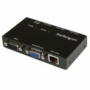 StarTech.com ST1214T Cat5ケーブル対応4ポートVGAディスプレイエクステンダー延長器(送信機のみ)カテゴリ5LANケーブルにて最大150m延長最大4分配可能