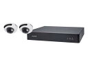 VIVOTEK ND9213P-D5-2 4ch ネットワークビデオレコーダー (ND9213P) 2MP ドームカメラ (FD9166-HN) 2台セット (...