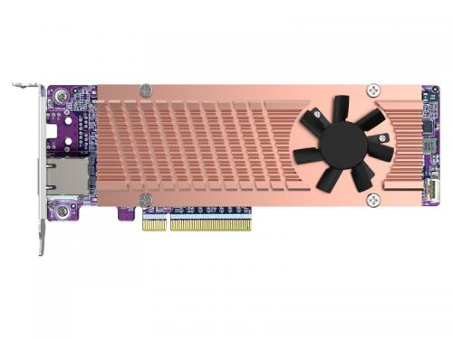 QNAP QM2-2P410G1T 2 x M.2 PCIe SSD + 1|[g 10GbE LANJ[h (QM2-2P410G1TAP)