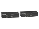 ブラックボックス KVXLCDPF-200 デュアルディスプレイ対応KVMエクステンダーキット (DP/USB/光ファイバ)