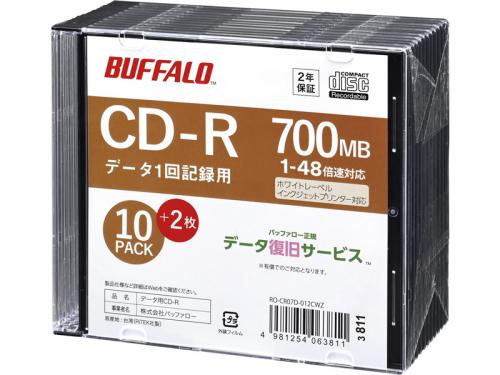 BUFFALO RO-CR07D-012CWZ إǥ CD-R PCǡ 700MB ˡͥͥ 10+2