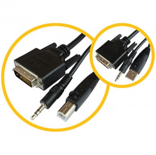 ^ RSS-CBL-DVI 1.8m KVM fANR{P[u DVI+USB+audio