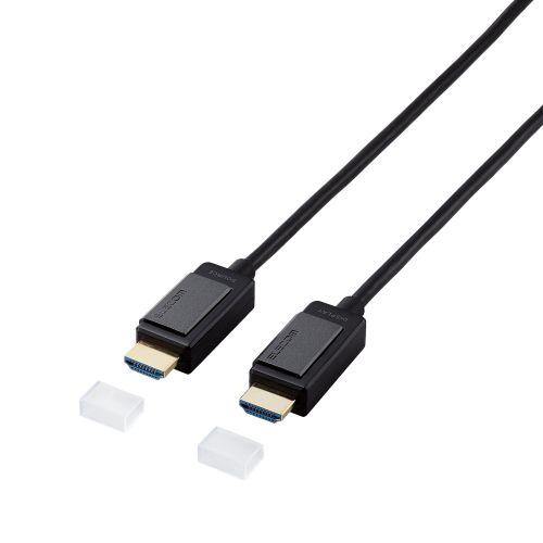 乐天商城 - ELECOM DH-HDLOA10BK 長尺HDMIケーブル/アクティブオプティカル/4K対応/無給電タイプ/10m