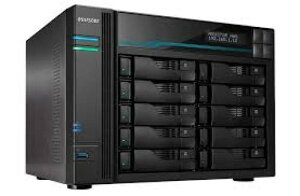 ASUSTOR AS7110T LOCKERSTOR 10 Pro 10ベイ Intel Xeon 第9世代 Quad-Core CPU 最大4.6GHz 8GB ECC DDR4-2666 高速の10GbE、2.5GbE x3 LAN/USB3.2 Gen 2 M.2 NVMe SSD Wake-on-LAN 5年保証