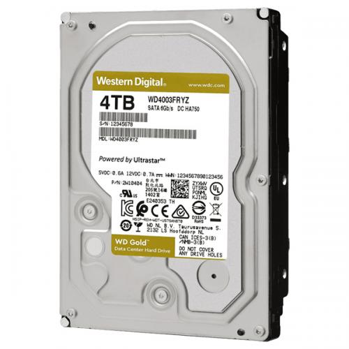 WesternDigital 0718037-858098 WD Goldシリーズ 3.5インチ内蔵HDD 4TB SATA6.0Gb/s 7200rpm/class 256MBキャッシュ搭載 WD4003FRYZ