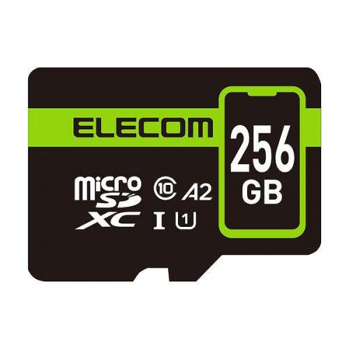ELECOM MF-SP256GU11A2R microSDXCJ[h/f[^T[rX2Nt/UHS-IEU1E90MB/sE256GB