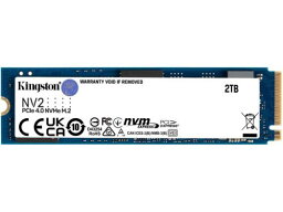 Kingston SNV2S/2000G 2TB NV2 NVMe PCIe SSD Gen 4.0 x 4 読取最大3500Mb/秒 書込最大2800Mb/秒