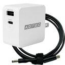 ADTEC APD-A065AC-wK50-WH Power Delivery対応 GaN AC充電器/65W/USB Type-A 1ポート Type-C 1...