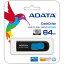 ADATA AUV128-64G-RBE USB UV128 64GB USB3.2 Gen1б 饤ɼ ֥å+֥롼 /5ǯݾ