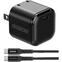 ADTEC APD-V033C-wC-BK Power Delivery対応 AC充電器/33W/USB Type-C 1ポート/ブラック & Type-C t...