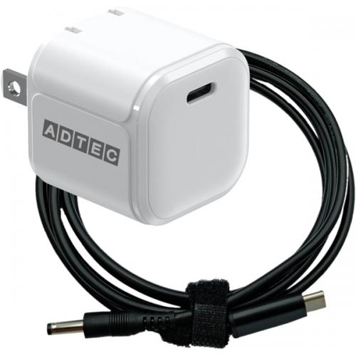 ADTEC APD-V045C-wK50-WH Power DeliveryΉ GaN AC[d/45W/USB Type-C 1|[g/zCg &amp; dynabook K50/K60p[dP[uZbg