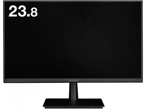 グリーンハウス GH-LCW24M-BK 23.8型ワイド液晶ディスプレイ/1920×1080/HDMI、アナログRGB/ブラック/スピーカー/3年保証