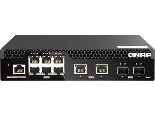 QNAP QSW-M2106R2S2T QSW-M2106R-2S2T L2 Webޥ͡ɥå(4x10GbE + 6x2.5GbE)