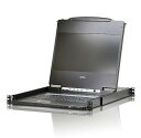 ATEN CL6700MWJJL フルHD対応17.3インチLCDコンソールドロワー/ロングレール/DVIインターフェース対応(3)