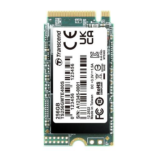 Transcend TS256GMTE400S 256GB M.2 2242PCIe Gen3x4 NVMe 3D DRAM-less