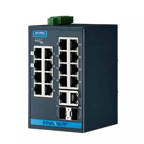 AhoebN EKI-5626CI-EI-AE YƗpR~jP[VEKI 16 + 2G Combo Port Entry Level Managed Switch Supporting EtherNet/IP Extreme Temp