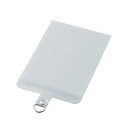 ELECOM P-STHD1CAMCR ストラップホールシート/カードスリーブタイプ/1口タイプ/Mサイズ/1枚入り/マットクリア(2)