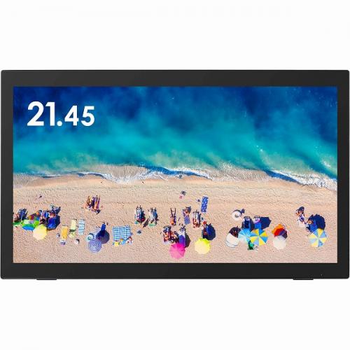 グリーンハウス GH-LCT22D-BK 21.45型タッチパネルLED液晶ディスプレイ/1920×1080/HDMI、DisplayPort、mini D-Sub15/ブラック/スピーカー/3年保証/VAパネル採用