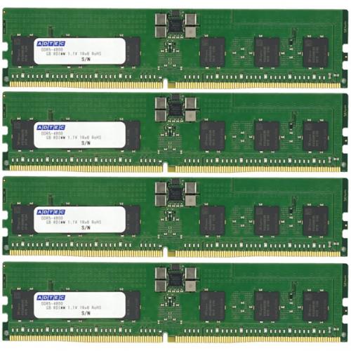 ADTEC ADS4800D-R64GDAT4 DDR5-4800 RDIMM 64GB×4枚 2Rx4 80bit