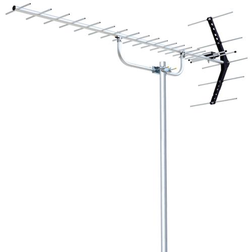 型番:UL20JANコード:4975584304171■UHF ローチャンネル(13～34ch)対応、地上デジタル放送用20素子(中・弱電界用)アンテナ。 ■屋外用。 ■水平・垂直偏波用。 ■給電部はF座仕様で接続が簡単・確実。 ■別売りUHFブースター(U20L2CB)も簡単に取付できてレベル不足も解消します。 ■F-5接栓×1、防水キャップ×1、固定バンド×1個付属。 ■素子数:20素子 ■偏波面:水平・垂直偏波対応 ■受信チャンネル:13～34ch ■受信周波数:470～602MHz ■出力インピーダンス:75Ω ■動作利得:10.1～13.5dB ■適合マスト径:φ22～49mm ■質量:1.1kg ■外形寸法:340×518×1480mm ■付属品:F-5接栓×1、防水キャップ×1、固定バンド×1