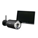 【法人様宛限定】DXアンテナ WSS10M1CL センサーライト付ワイヤレスフルHDカメラ&10inchモニターセット