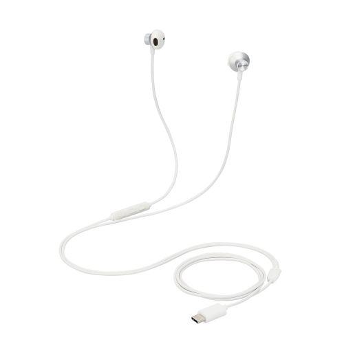 ELECOM EHP-DF10IMSV イヤホン/USB Type-C/デジタル式/セミオープン/14.2mmドライバ/シルバー