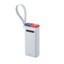 ELECOM DE-C41-30000LGY リン酸鉄モバイルバッテリー/30000mAh/防水・防塵/IP44/USB Power Delivery/45W出...