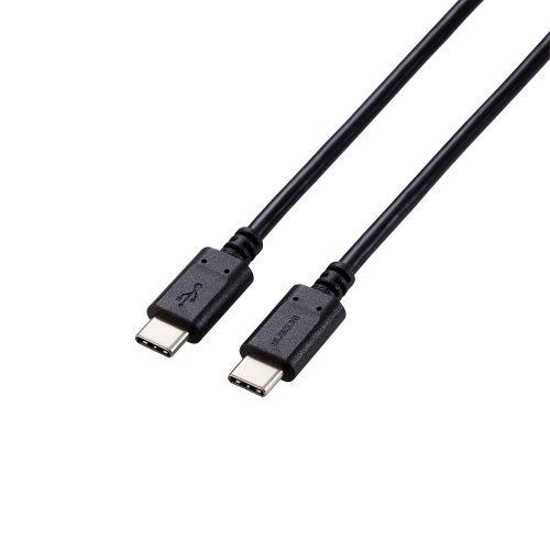 ELECOM MPA-CC5P05BK USB Type-C to USB Type-CP[u/X^_[h/USB Power DeliveryΉ/100W/0.5m/ubN