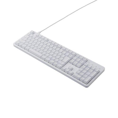 Ps/2 Connector - ELECOM TK-MC50UKTWH メカニカルキーボード/Leggero/有線/USB Type-C着脱式/フルサイズ/茶軸/ホワイト